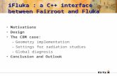 iFluka : a C++ interface between Fairroot and Fluka