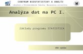 Analýza dat na PC I.