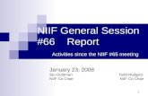 NIIF General Session #66    Report Activities since the NIIF #65 meeting