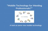 “Mobile Technology for Meeting Professionals?”