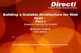 Building a Scalable Architecture for Web Apps -  Part I (Lessons Learned @ Directi)