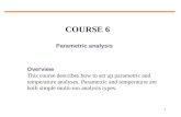 Parametric analysis