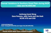 Diurnal Variations in Southern Great Plain during IHOP  -- data and NCAR/CAM