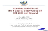 Standard Activities of ITU-T Special Study Group on  IMT-2000 and Beyond