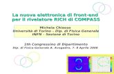 La nuova elettronica di front-end  per il rivelatore RICH di COMPASS Michela Chiosso