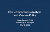Cost-effectiveness Analysis  and Vaccine Policy
