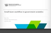 Small team workflow in government analytics