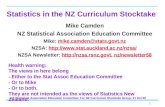 Statistics in the NZ Curriculum Stocktake