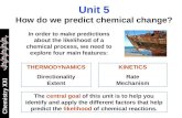Unit 5 How do we predict chemical change?