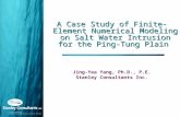 A Case Study of Finite-Element Numerical Modeling on Salt Water Intrusion for the Ping-Tung Plain