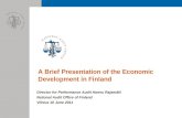 A Brief Presentation of the Economic Development in Finland
