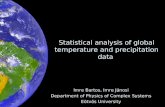 Statistical analysis of global temperature and precipitation data