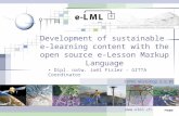 Development of sustainable  e-learning content with the open source e-Lesson Markup Language