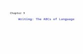 Chapter 9 Writing: The ABCs of Language