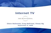 Internet TV  Glenn Reitmeier, Greg DePriest, Sheau Ng September 9, 2009