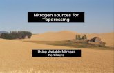 Nitrogen sources for Topdressing