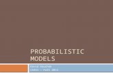 Probabilistic Models