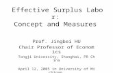 Effective Surplus Labor:  Concept and Measures