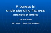 Progress in understanding flatness measurements