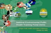 National Environmental Public Health Tracking Portal Demo