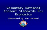 Voluntary National Content Standards For Economics