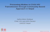 Preventing  Mother  to  Child  HIV  Transmission  through Community  Based  A pproach  in Nepal