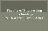 Faculty of Engineering Technology  & Research. Isroli,  Afwa .