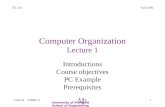 Computer Organization Lecture 1