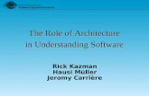The Role of Architecture in Understanding Software