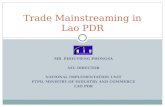 Trade Mainstreaming in Lao PDR