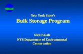 New York State’s Bulk Storage Program