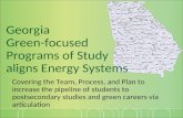 Georgia  Green-focused  Programs of Study aligns Energy Systems