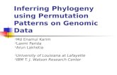 Inferring Phylogeny using Permutation Patterns on Genomic Data