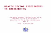 HEALTH SECTOR ASSESSMENTS IN EMERGENCIES