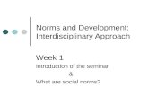 Norms and Development: Interdisciplinary Approach