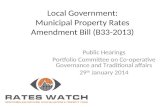 Local  Government: Municipal Property Rates  Amendment  Bill (B33-2013)