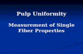 Pulp Uniformity Measurement of Single  Fiber Properties