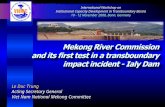 Mekong River Commission and its first test in a transboundary impact incident - Ialy Dam