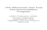 The Wisconsin Soil Test Recommendation Program