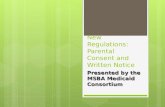 New Regulations: Parental Consent and Written Notice