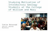 Studying Motivation of Introductory Geology Students at the College of William and Mary