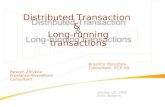 Distributed Transaction  &  Long-running transactions