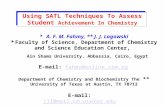 Using SATL Techniques To Assess Student  Achievement In Chemistry