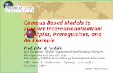 Campus-Based Models to Support Internationalization: Principles, Prerequisites, and An Example
