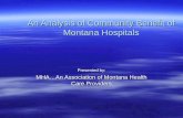 An Analysis of Community Benefit of Montana Hospitals