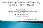 National Population and Housing Census – 2011, Nepal