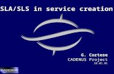 SLA/SLS in service creation