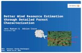 Better Wind Resource Estimation through Detailed Forest Characterization