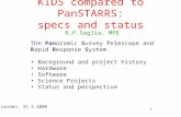 KIDS compared to PanSTARRS: specs and status