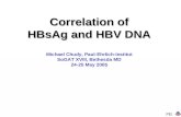 Correlation of HBsAg and HBV DNA Michael Chudy, Paul-Ehrlich-Institut SoGAT XVIII, Bethesda MD